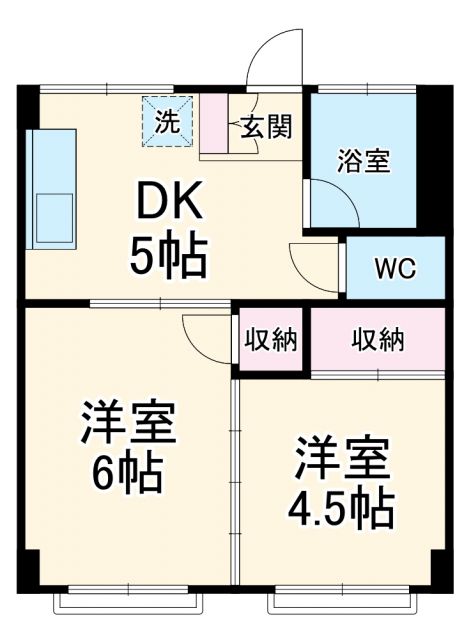【さいたま市浦和区東岸町のマンションの間取り】