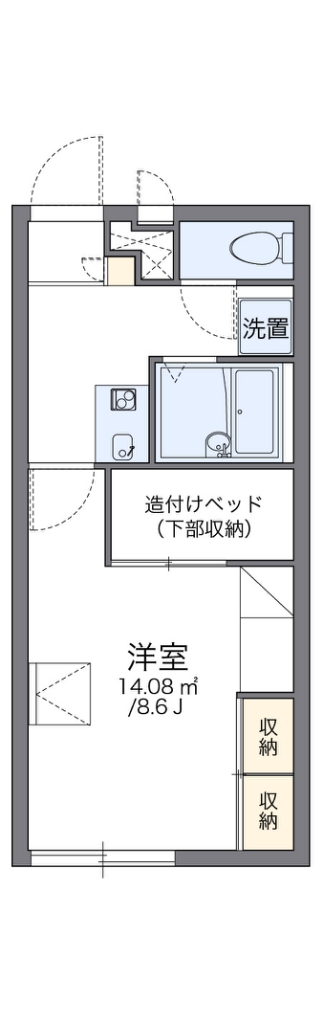 加古川市東神吉町砂部のアパートの間取り