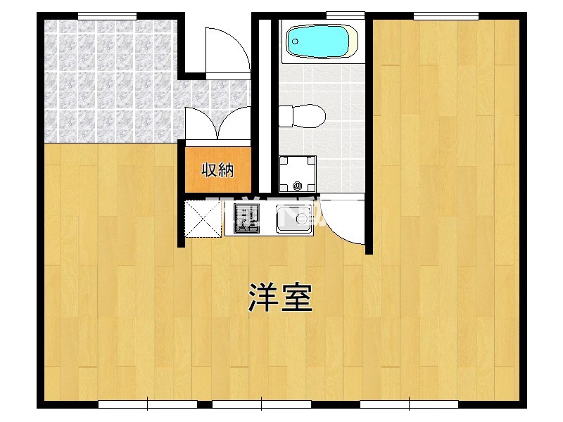 福岡市東区大字西戸崎のアパートの間取り