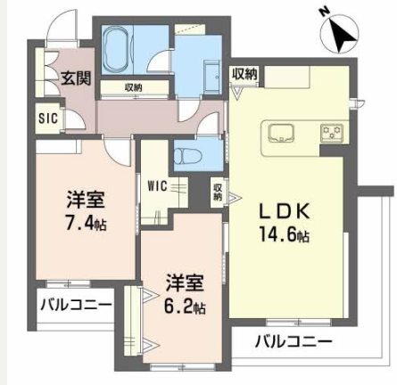 シャーメゾンプレミア椿の間取り