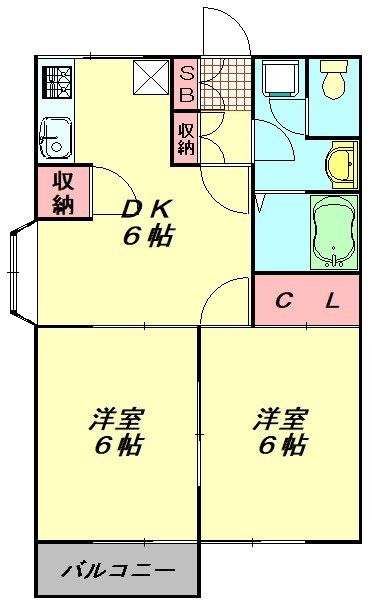 プランドール南桜井の間取り