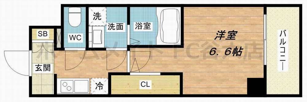 ファーストフィオーレ難波南パークサイドの間取り