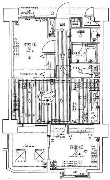 ライオンズマンション渋谷第２の間取り