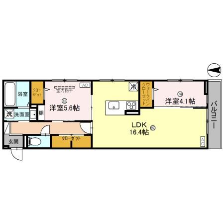 仮称）D-room新家2丁目の間取り