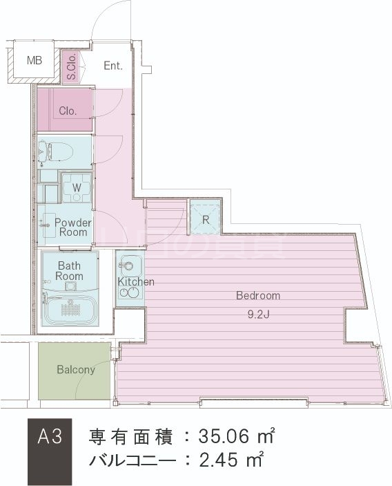 レスピール羽田の間取り