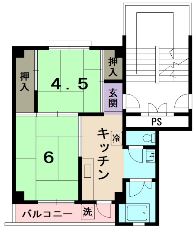 Oasis　Umedaira　Iの間取り