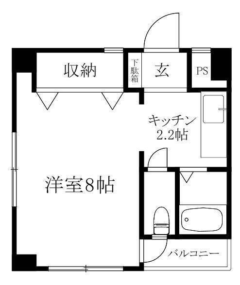 プランドール木屋町の間取り