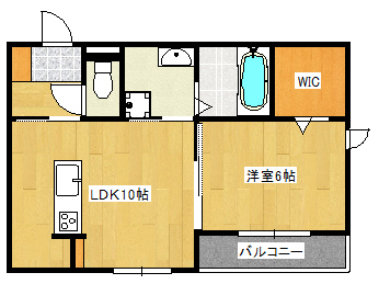 【加古川市加古川町中津のアパートの間取り】