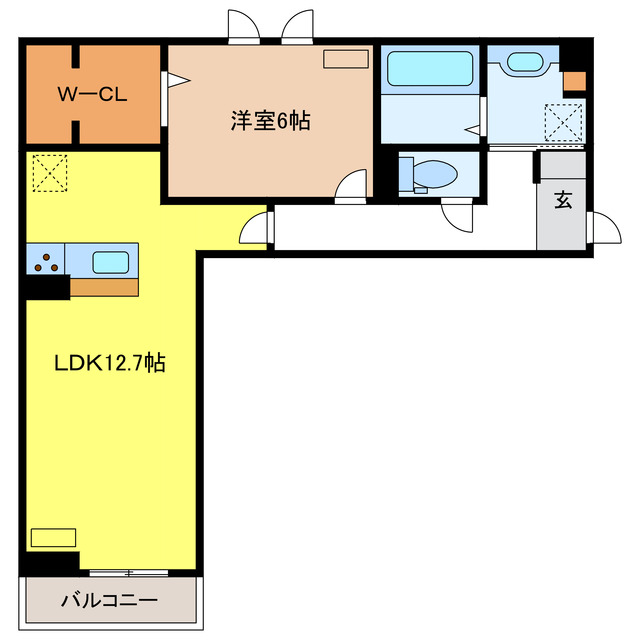 トラスト21　A棟の間取り