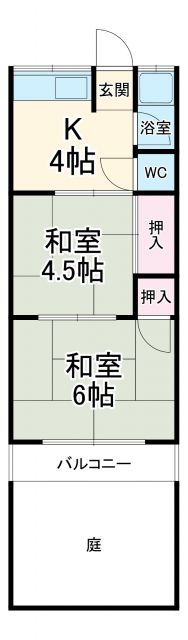 名古屋市昭和区塩付通のアパートの間取り