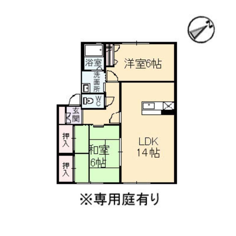 サントーク愛宕　Ｂ棟の間取り