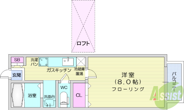 【サンヒルズ国見五番館の間取り】