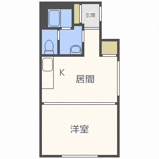 札幌市中央区南十四条西のマンションの間取り