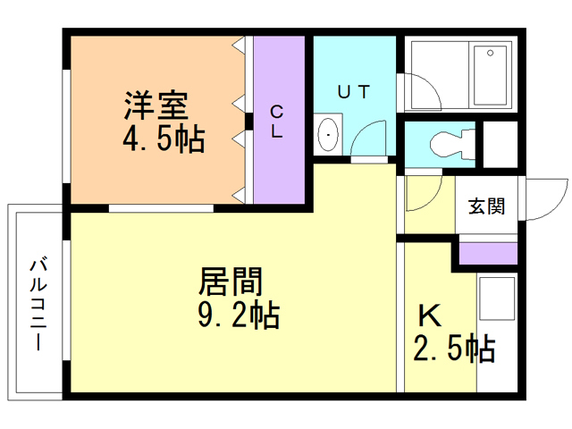 ユニｂｏｘ．４の間取り