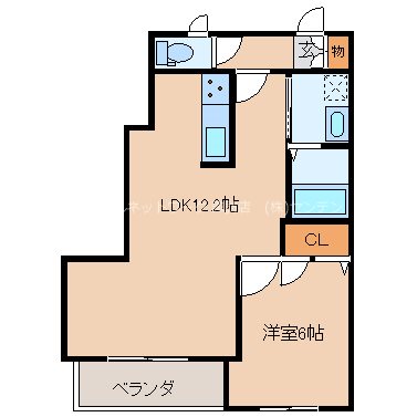 フルール梨ノ木の間取り