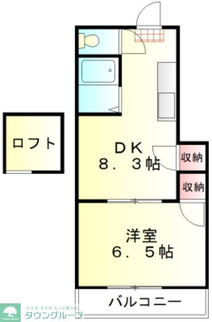 坂戸市泉町のアパートの間取り