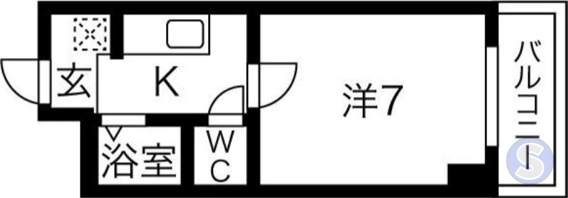 京都市中京区壬生淵田町のマンションの間取り