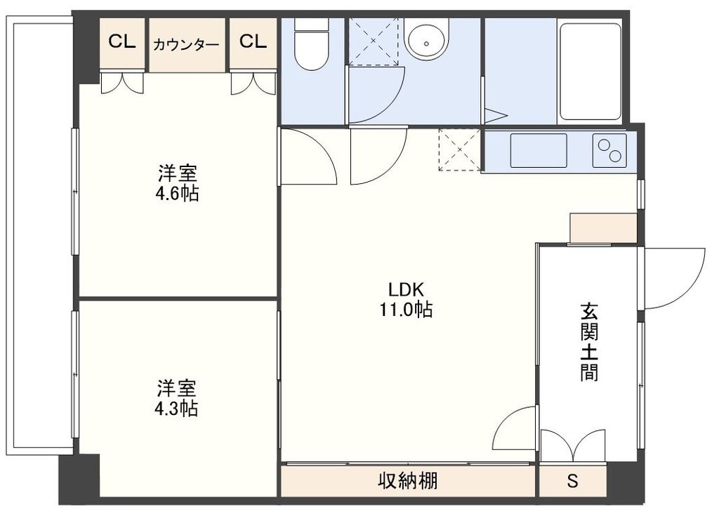 ビードロヒルズの間取り