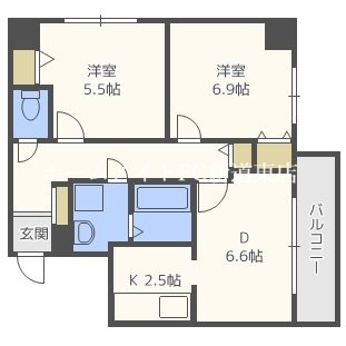 フィラコート北11条の間取り