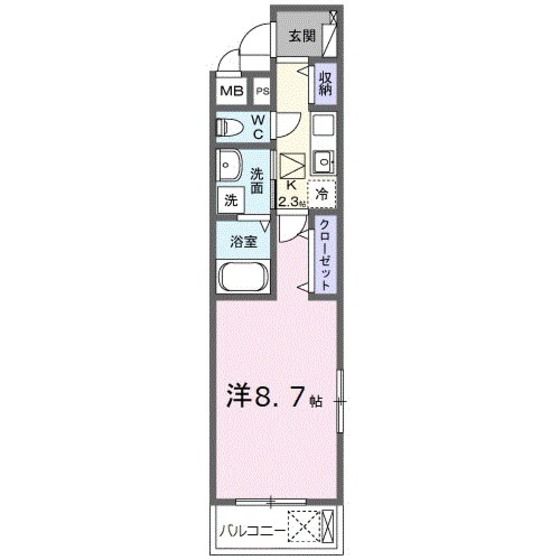 府中町鶴江アパートの間取り