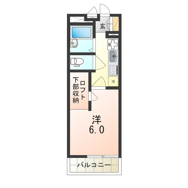 【摂津市正雀本町のマンションの間取り】