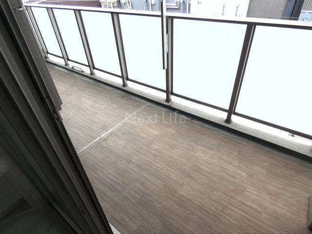 【八王子市横山町のマンションのバルコニー】