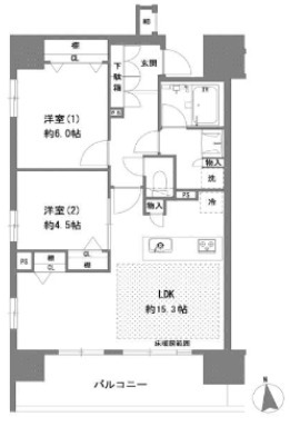 八王子市横山町のマンションの間取り