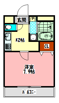 ヴィラナリー太子橋今市の間取り