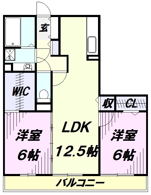 プレミールＢ棟の間取り