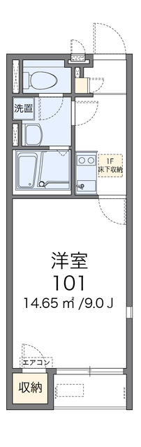 レオパレス外環富田林IIIの間取り