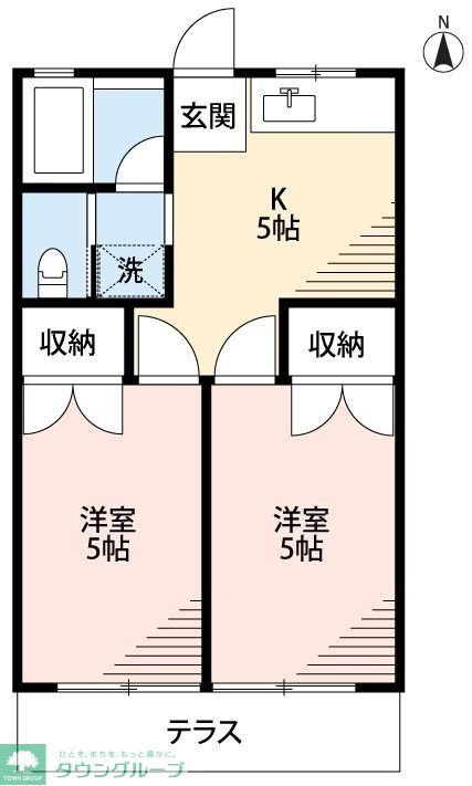 ヴィラージュ八潮B棟の間取り