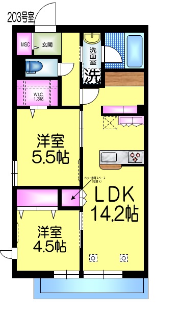 クレストの間取り