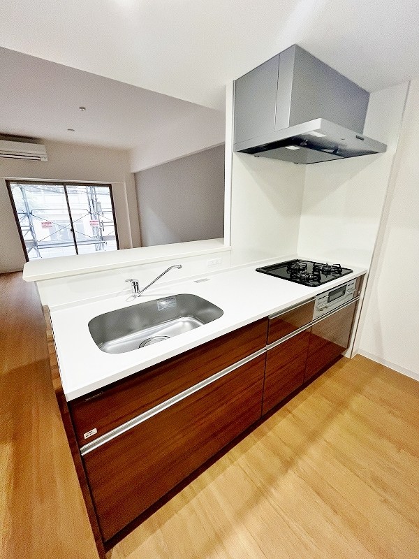 キッチン　★システムキッチングリル付き/3口コンロ★