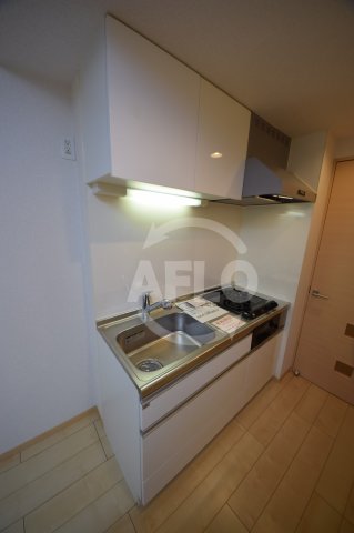 キッチン　プランドール上本町　2口ガスシステムキッチン