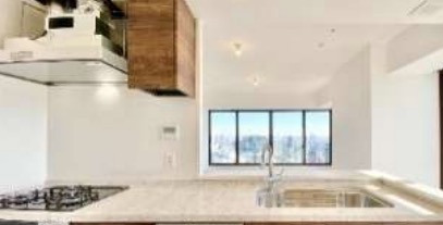 キッチン　コンパクトなキッチンで掃除もラクラク