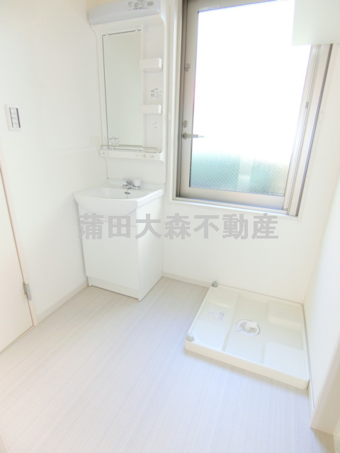 洗面設備　独立洗面台　室内洗濯機置き場　洗面脱衣所