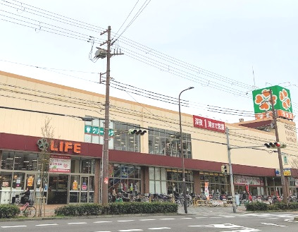 スーパー　ライフ毛馬店（スーパー）まで298m