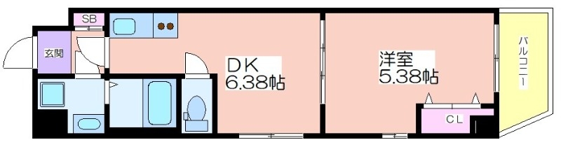 アネールエレ江戸堀の間取り写真