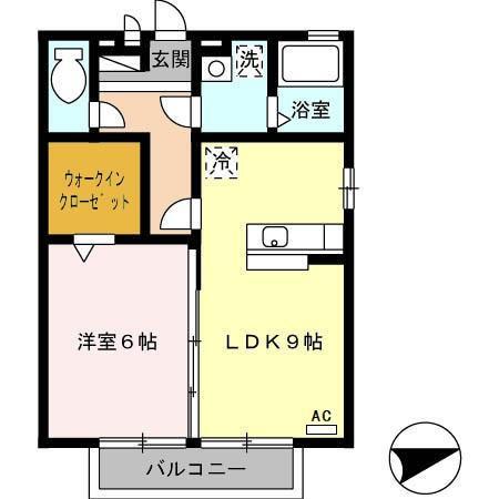 エバーグリーンの間取り写真