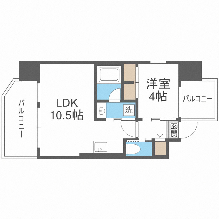 プレジオ都島北通の間取り写真