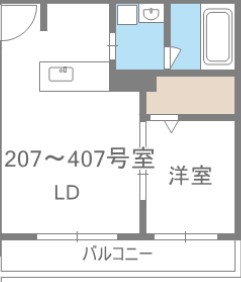 ビッグレジデンス白石の間取り写真