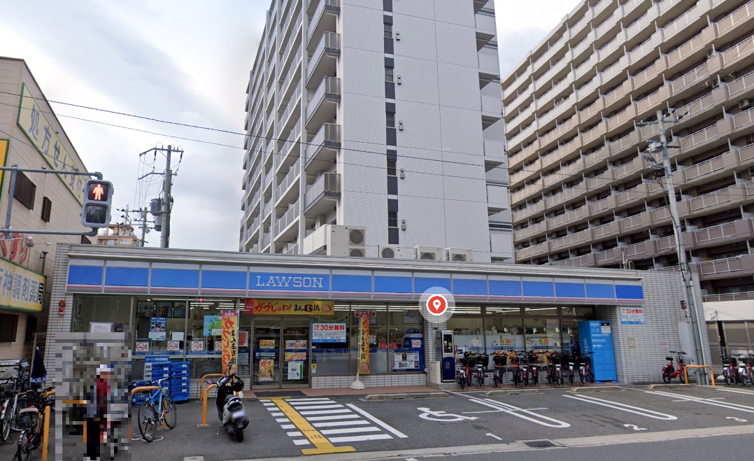 コンビニ　ローソン森之宮二丁目店（コンビニ）まで330m