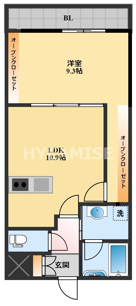 オリーブ今村の間取り写真
