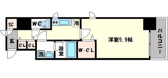 セイル淀屋橋の間取り写真
