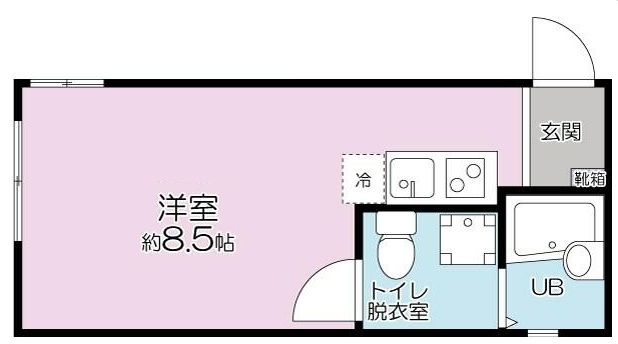 ＪＲ京浜東北線 上中里駅 徒歩3分 2階建 築11年の間取り写真
