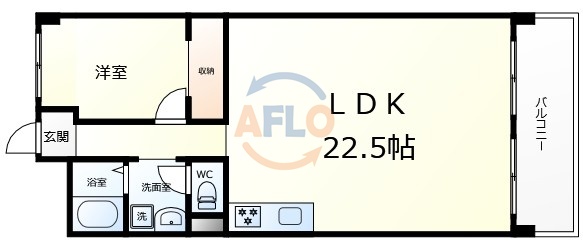 シャトー西梅田マンションの間取り写真