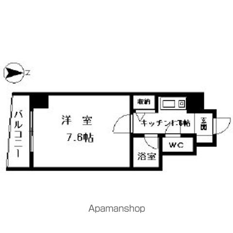 西鉄天神大牟田線 大橋駅 徒歩6分 7階建 築33年の間取り写真