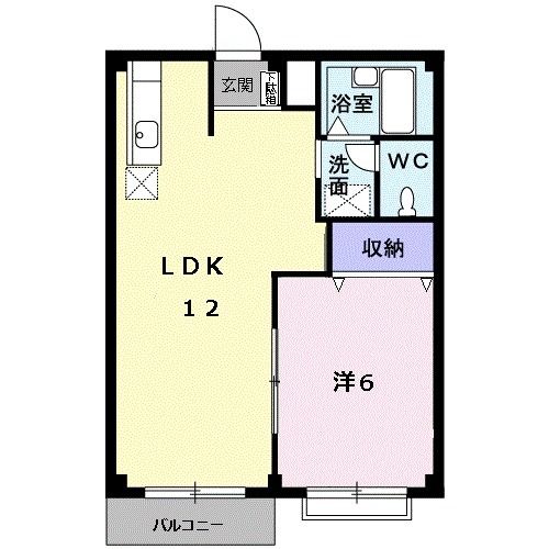 フェルド中居の間取り写真