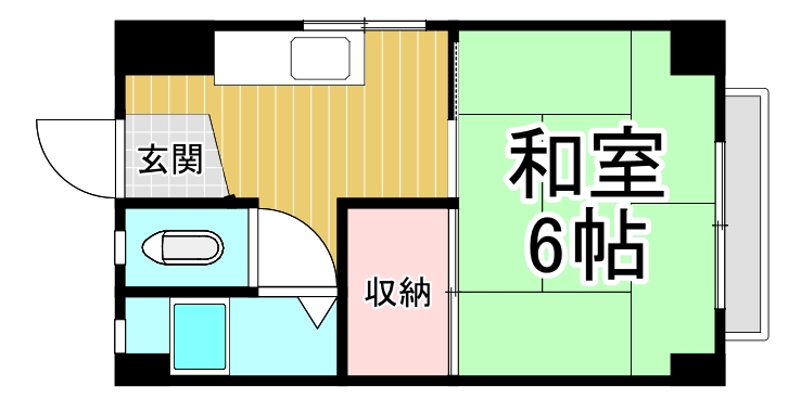 宝ビルの間取り写真