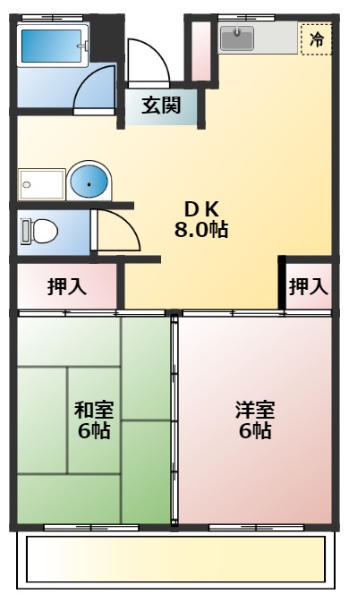 杉並区高井戸西のマンションの間取り